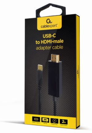 ADAPTADOR USB-C A HDMI-MACHO 4K 60HZ 2 M NEGRO