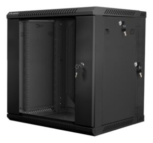 ARMARIO LANBERG MURAL DOBLE SECCION RACK 19" 12U/600X600 FLAT PACK NEGRO