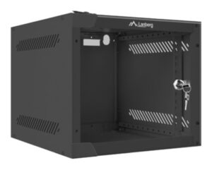 ARMARIO LANBERG MURAL RACK 10" 4U/280X310 FLAT PACK NEGRO PUERTA CRISTAL