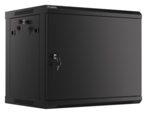 ARMARIO LANBERG MURAL RACK 19" 9U/600X450 FLAT PACK AUTOENSAM NEGRO PTA METALICA