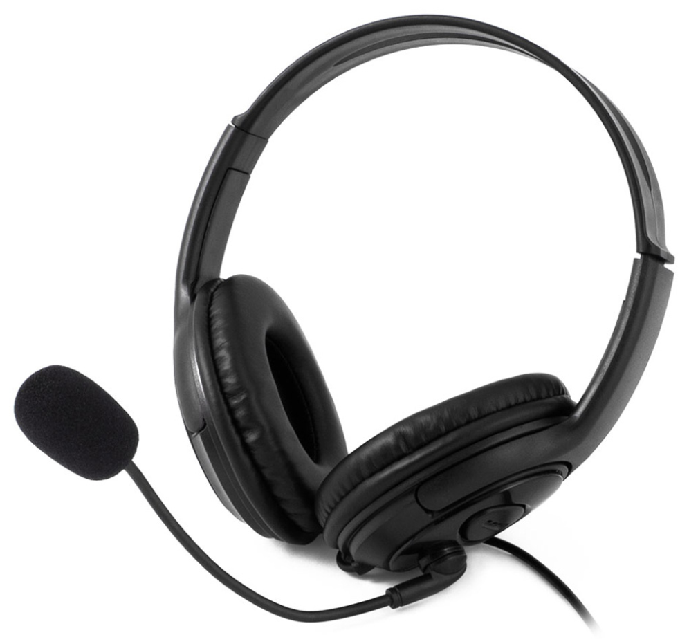 AURICULARES COOLBOX COOLCHAT U1 NEGRO MICROFONO ALAMBRICO USB