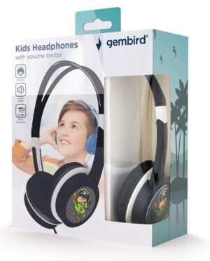 AURICULARES GEMBIRD MHP-JR-BK INFANTIL NEGRO ALAMBRICO JACK 3.5MM