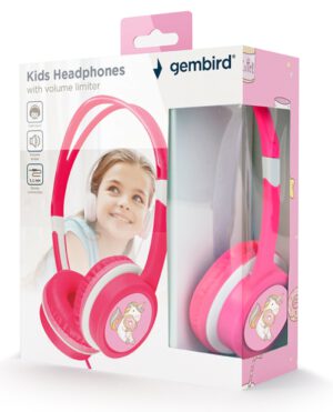 AURICULARES GEMBIRD MHP-JR-PK INFANTIL ROSA ALAMBRICO JACK 3.5MM