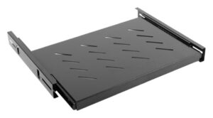 BANDEJA LANBERG DESLIZANTE 1U 465x347MM HASTA 60KG RACK DE 19" NEGRO