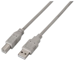 CABLE AISENS USB 2.0 IMPRESORA TIPO A M-B M BEIGE 1.0M