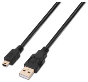 CABLE AISENS USB 2.0 TIPO A/M-MINI B/M NEGRO 1.0M
