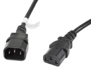CABLE ALARGADOR LANBERG ALIMENTACION CPU IEC320 C13 H/IEC320 C14 M VDE 3M