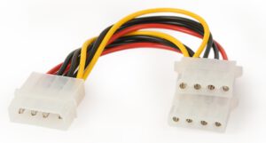CABLE INTERNO GEMBIRD MOLEX 4 PIN 1x MACHO 2x HEMBRA
