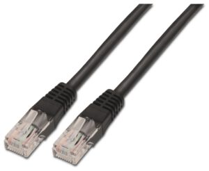 CABLE RED AISENS LATIGUILLO RJ45 CAT.6 UTP AWG24 NEGRO 1.0M