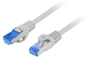 CABLE RED LANBERG LATIGUILLO CAT.6A S/FTP LSZH CCA 2M GRIS FLUKE  PASSED