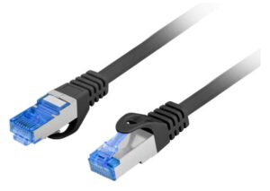CABLE RED LANBERG LATIGUILLO CAT.6A S/FTP LSZH CCA 2M NEGRO FLUKE  PASSED