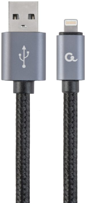 CABLE TRENZADO DE ALGODON GEMBIRD 8 PINES CON CONECTORES METALICOS, 1,8 M