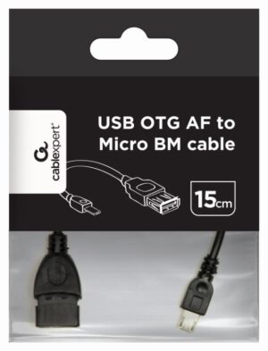 CABLE USB GEMBIRD A MICRO USB HEMBRA MACHO 0,15M