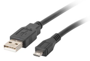 CABLE USB LANBERG 2.0 MACHO/MICRO USB MACHO 0.3M NEGRO