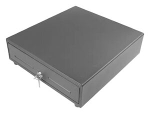 CAJON PORTAMONEDAS MUSTEK CP-330, 330 X 335 MM, COLOR NEGRO.