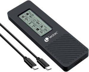CARCASA HDD LEOTEC M.2 NVME CON PANEL LCD