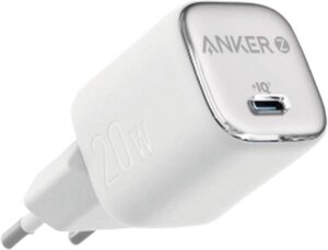 CARGADOR DE PARED ANKER ZOLO 20W 1 PUERTO USB-C BLANCO