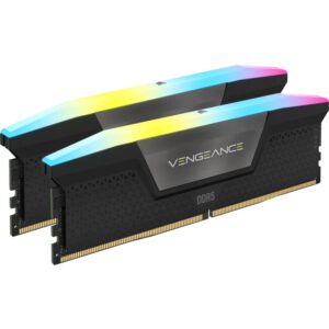DDR5 CORSAIR VENGEANCE RGB 2x 16GB 6000 INTEL XMP CL36 NEGRA