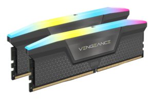 DDR5 CORSAIR VENGEANCE RGB 2x 8GB 6000 AMD/XMP CL36 GRIS