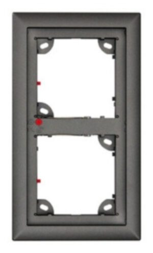 DOUBLE ON-WALL-HOUSING, DARK GREY