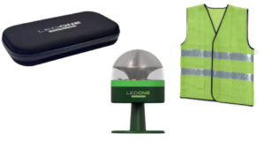KIT CHALECO + FUNDA + LUZ DE EMERGENCIA BALIZA LED ONE