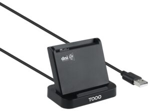 LECTOR DE TARJETAS EXTERNO TOOQ TQR-220B DNIE VISION USB 2.0 NEGRO