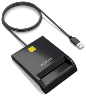 LECTOR DE TARJETAS INTELIGENTE AISENS DNIE NEGRO
