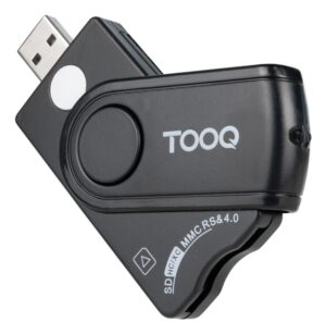 LECTOR TARJETAS TOOQ DNIE SIM SD/TF USB-A NEGRO