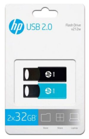 MEMORIA USB 2.0 HP 2x32GB TWIN