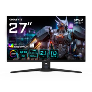 MONITOR GAMING GIGABYTE G27QQ5P 27" 2560x1440 QHD500Hz OLED KVM G-SYNC FreeSync