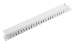ORGANIZADOR DE CABLES LANBERG METALICO 1U TIPO A RACK 19 GRIS