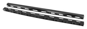 PANEL ORGANIZADOR DE CABLES VERTICAL RACK 19" 47U SUELO NEGRO 2 PIEZAS