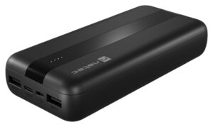 POWER BANK NATEC TREVI 20.000 mAh 2xUSB 2.1A 1xUSB-C NEGRO