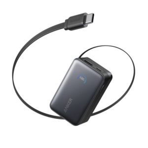 POWERBANK ANKER NANO 10000 MAH 45W CON CABLE USB-C RETRACTIL