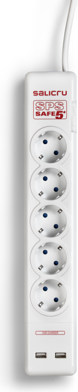 REGLETA SALICRU SAFE 5+ CON 2 USB