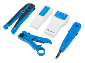 SET HERRAMIENTAS LANBERG NETWORK UNIVERSAL Y CABLE TESTER