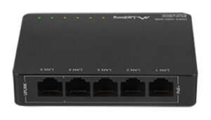 SWITCH LANBERG 5 PTOS GBIT POE+4 PORT POE 30W/PORT MAX 60W