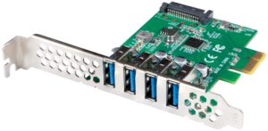 TARJETA PCI EXPRESS LANBERG X1 A 4X USB-A 3,1 GEN1 LOW PROFILE