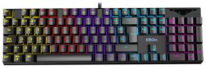 TECLADO GAMING KROM KASIC ES USB RETROILUMINADO MECANICO NEGRO