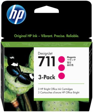 TINTA HP 711 MAGENTA PACK 3