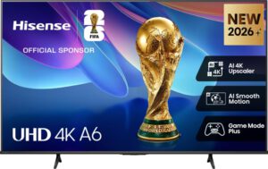 TV HISENSE 43A6S 43" UHD 4K SMART TV DOLBY VISION MODO JUEGO PLUS AIRPLAY