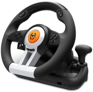 VOLANTE Y PEDALES KROM K-WHEEL MULTIPLATAFORMA NEGRO
