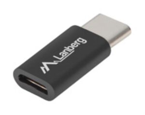 ADAPTADOR LANBERG USB 2.0 TIPO-C MACHO/MICRO-B HEMBRA NEGRO