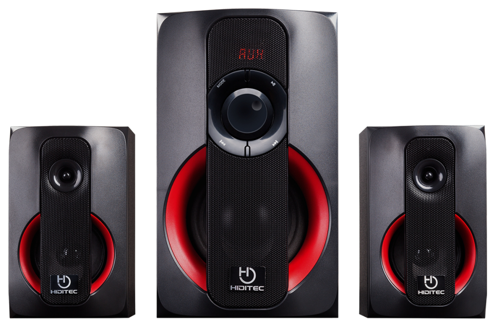 ALTAVOCES HIDITEC 2.1 MULTIMEDIA H400 80W BLUETOOTH USB SD RADIO