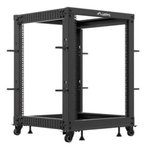 ARMARIO LANBERG ABIERTO RACK 19" 15U 600X600 AJUSTABLE HASTA 1100 NEGRO