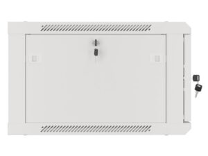 ARMARIO LANBERG MURAL RACK 19â? 6U 600X600 FLAT PACK PUERTA CRISTAL GRIS
