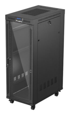 ARMARIO LANBERG RACK 19" 32U 600X1000 FLAT PACK PUERTA CRISTAS CON LCD NEGRO