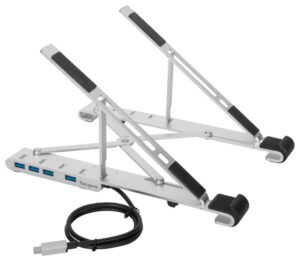 BASE PORTATIL TARGUS CON HUB INTEGRADO USB-A X4 PLATA