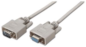 CABLE AISENS SERIE RS232 DB9/M-DB9/H BEIGE 1.8M