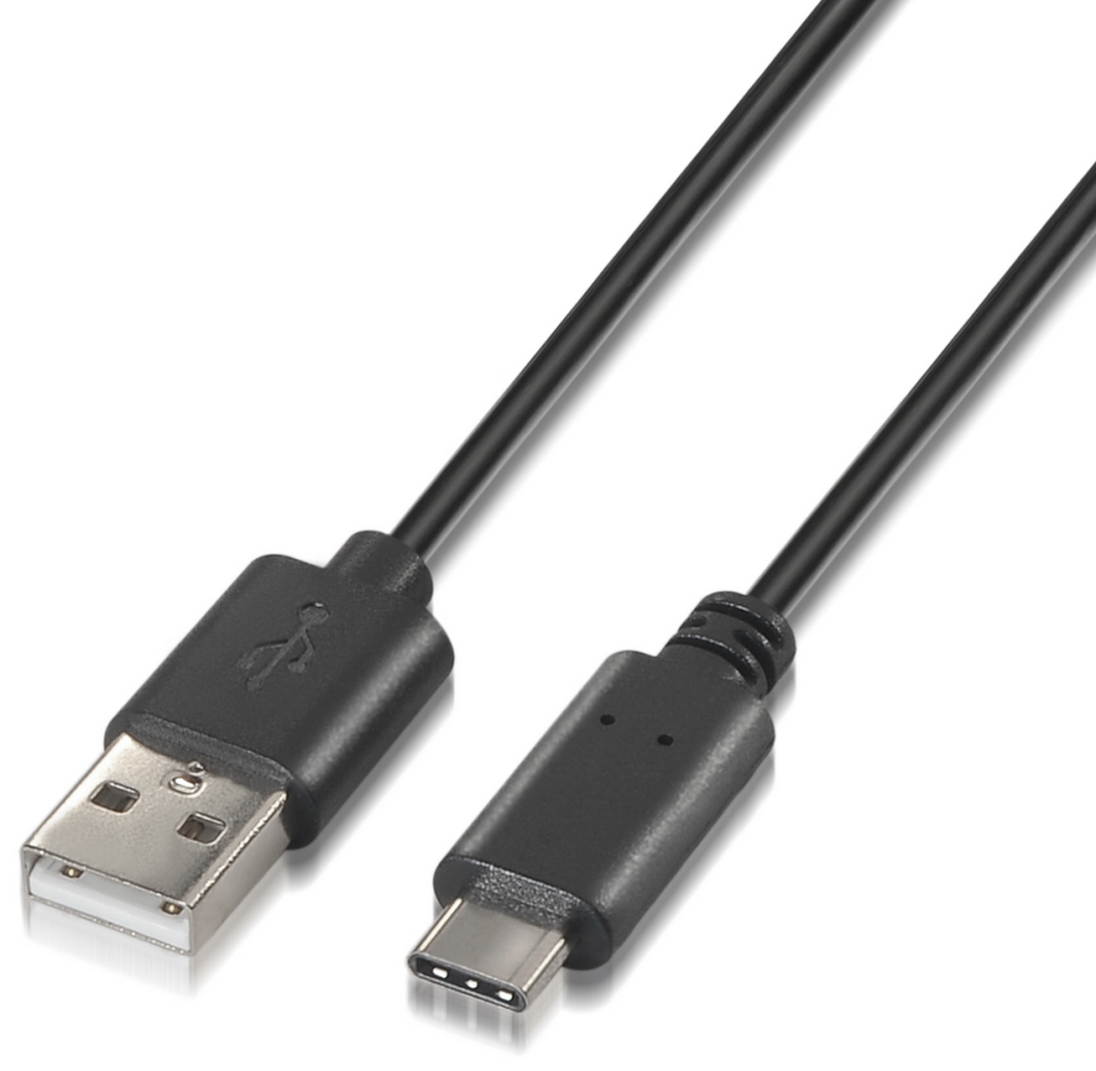 CABLE AISENS USB 2.0 3A TIPO USB-C M-A M NEGRO 0.5M